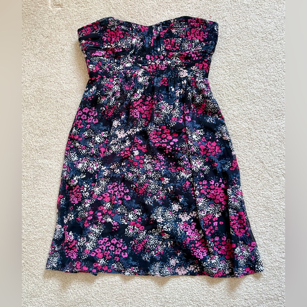 Shoshanna Strapless Floral Dress Size 2